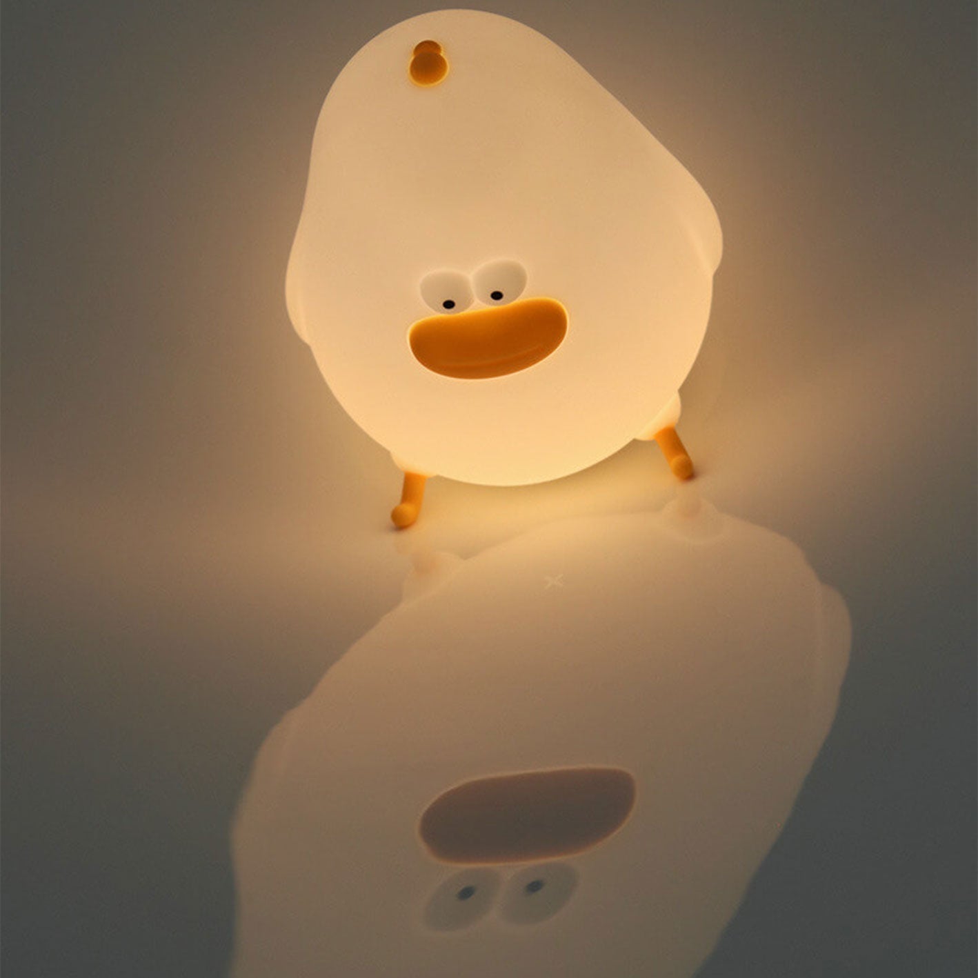 Lampe de Table LED PoussinSunny | Lampe en Silicone Amusante et Rechargeable