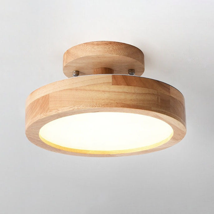 Plafonnier LED Semi-Encastré Design Scandinave - Luminaire Rond Moderne