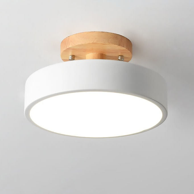 Plafonnier LED Semi-Encastré Design Scandinave - Luminaire Rond Moderne