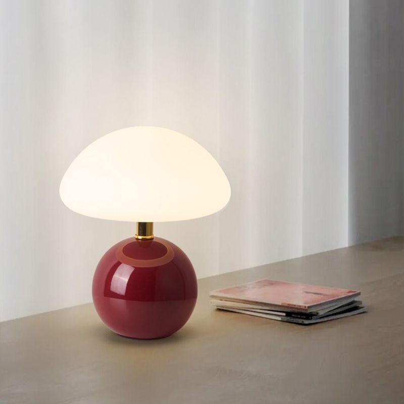 Lampe de Table Champignon Française - CremeLuxe pour une Élégance Intemporelle