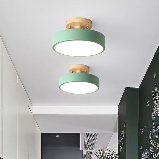 Plafonnier LED Semi-Encastré Design Scandinave - Luminaire Rond Moderne