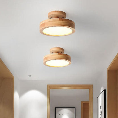 Plafonnier LED Semi-Encastré Design Scandinave - Luminaire Rond Moderne