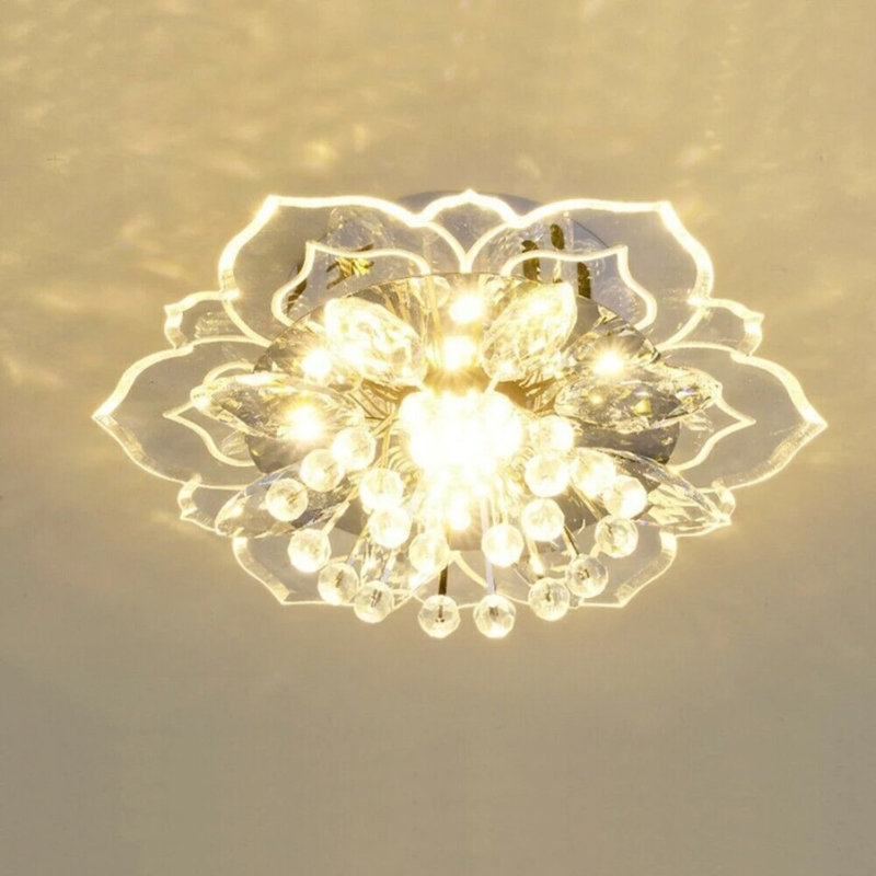 Lustre LED Cristal Design Floral CrystalBloom