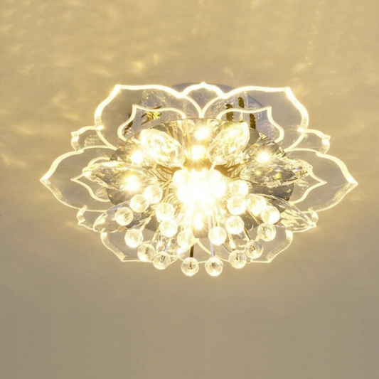 Lustre LED Cristal Design Floral CrystalBloom