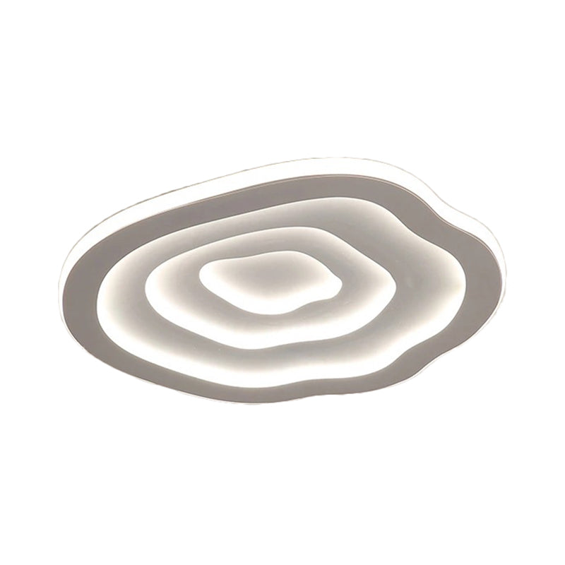 Lampe de Plafond Acrylique Ondulée - Éclairage LED Moderne et Élégant