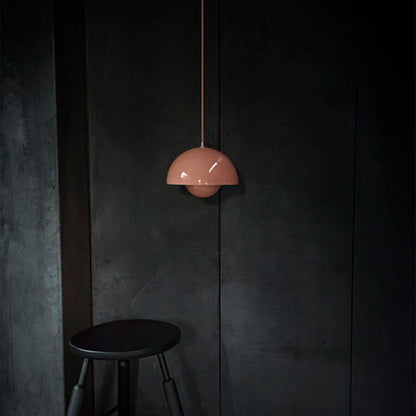 Suspension Luminaire Demi-Sphère Style Nordique Pastel