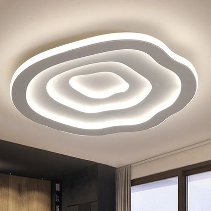 Lampe de Plafond Acrylique Ondulée - Éclairage LED Moderne et Élégant