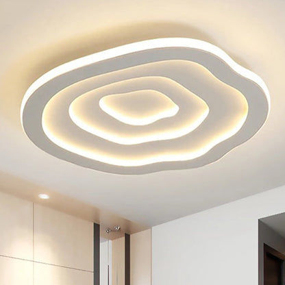 Lampe de Plafond Acrylique Ondulée - Éclairage LED Moderne et Élégant