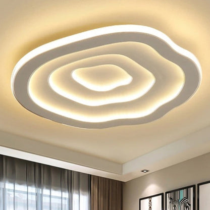 Lampe de Plafond Acrylique Ondulée - Éclairage LED Moderne et Élégant