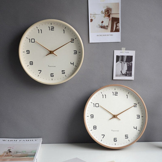 Scanditime – Horloge Murale en Bois au Design Scandinave Épuré