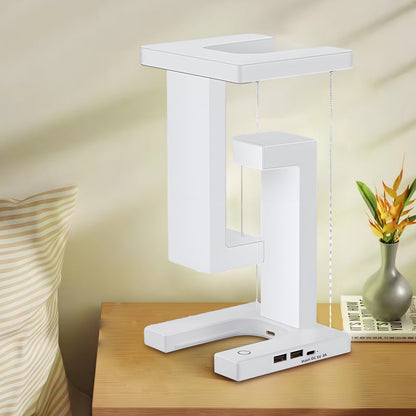 Lampe de table anti-gravité - Éclairage LED et chargement sans fil