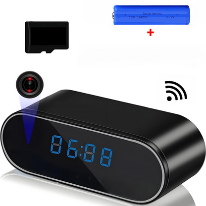 SecuriTime - Horloge Caméra HD WiFi avec Surveillance Intelligente