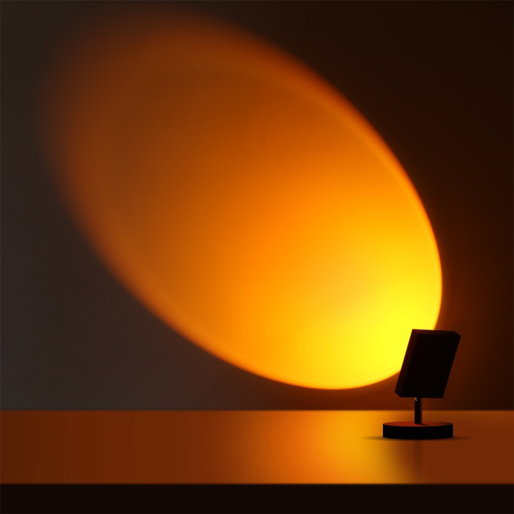 SunsetGlow - Lampe de Table Design Rétro Effet Coucher de Soleil