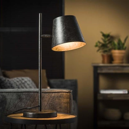 Lampe de Table Industrielle - Éclairage Moderne Anthracite