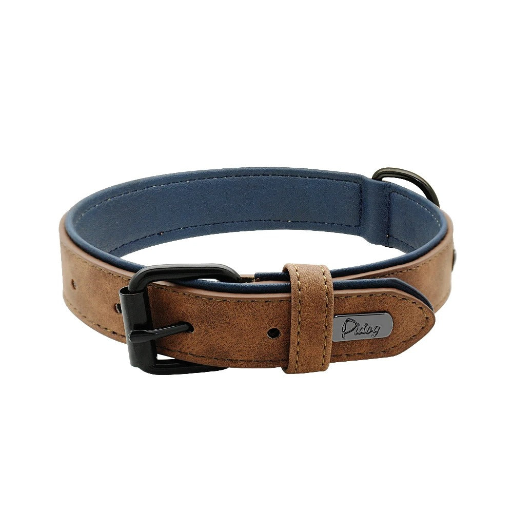 RoyalCanis - Collier Premium Cuir pour Grands Chiens