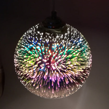 Suspension Éclatante - Lampe en Verre 3D Coloré à Effet Lumineux