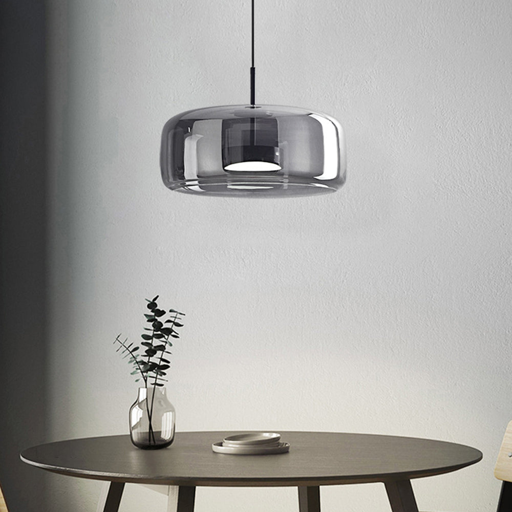 Luminaires Rétro™ – Suspensions LED en Métal et Verre Ambre Doré pour un Éclairage Élégant