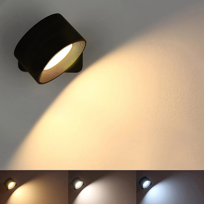 LumiRotate - Applique Murale LED 360° Rechargeable Sans Fil