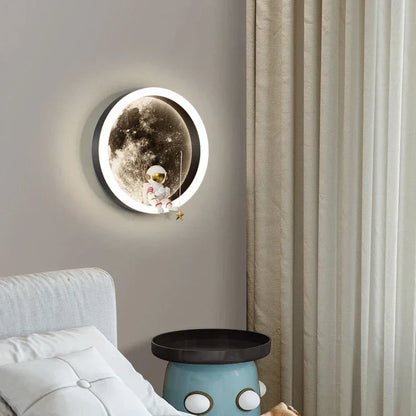 LunaLumière – Applique Murale LED en Forme de Lune