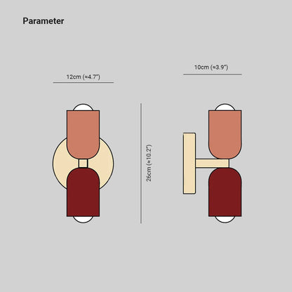 MorandiLumière – Applique Murale LED en Métal au Design Moderne