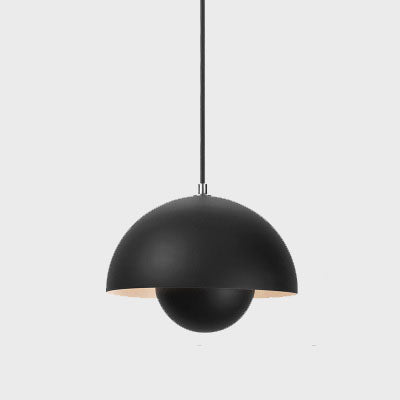 Suspension Luminaire Demi-Sphère Style Nordique Pastel