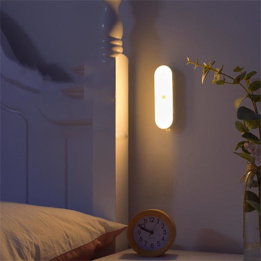 Lampe Murale Sans Fil LED USB avec Capteur de Mouvement Rechargeable