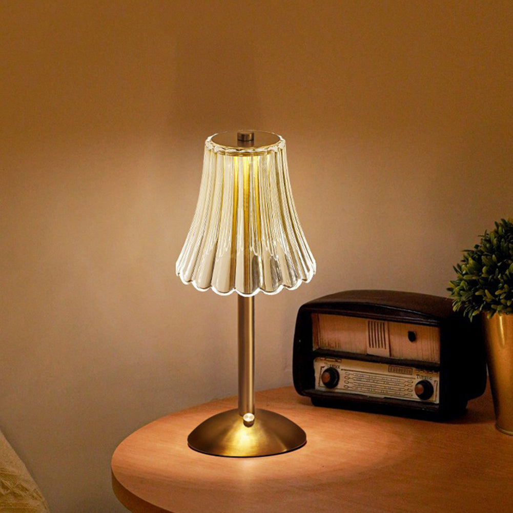 Lampe de Table en Cristal Doré™ – Élégance et Luxe au Design Raffiné