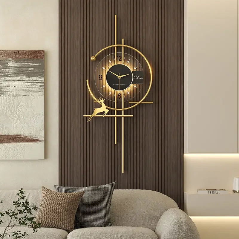 ChronoArt - Horloge Murale Design Contemporaine Lumineuse