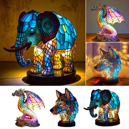 Lampe 3D en Verre Animal Décoratif - Éclat et Élégance pour Votre Intérieur