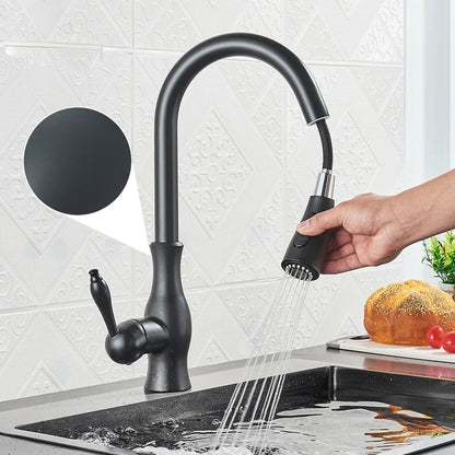 Robinet de Cuisine Doré LuxFlow