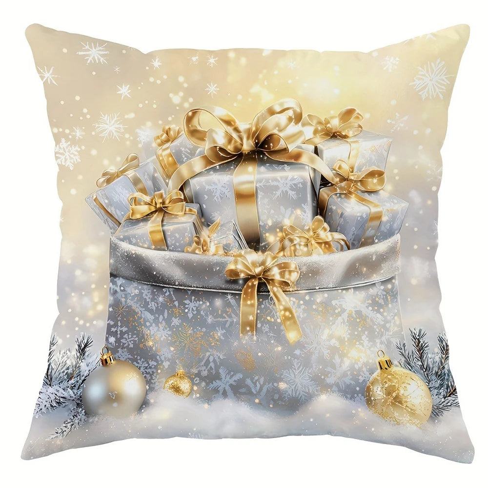 Housse de Coussin Noël Premium - Multiple Tailles 40-60cm - Décoration Festive 2024 - Collection Luxe