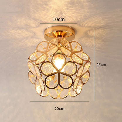 LUMINAIRE FLEURIE – Plafonnier en Verre au Design Floral