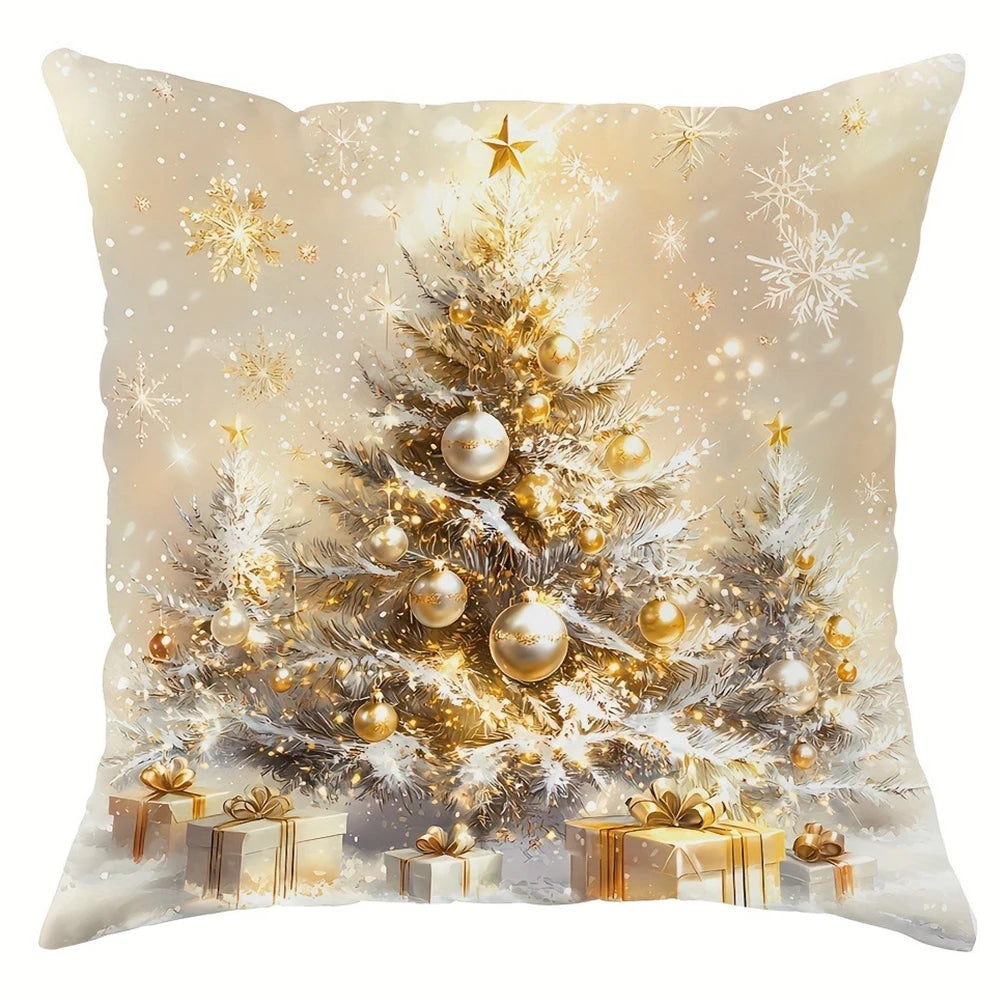 Housse de Coussin Noël Premium - Multiple Tailles 40-60cm - Décoration Festive 2024 - Collection Luxe