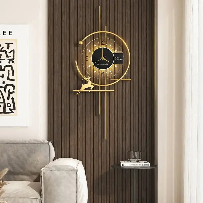 ChronoArt - Horloge Murale Design Contemporaine Lumineuse