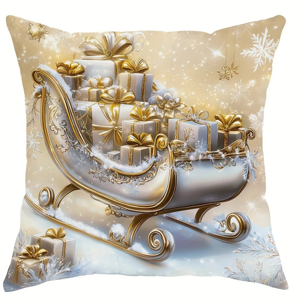 Housse de Coussin Noël Premium - Multiple Tailles 40-60cm - Décoration Festive 2024 - Collection Luxe