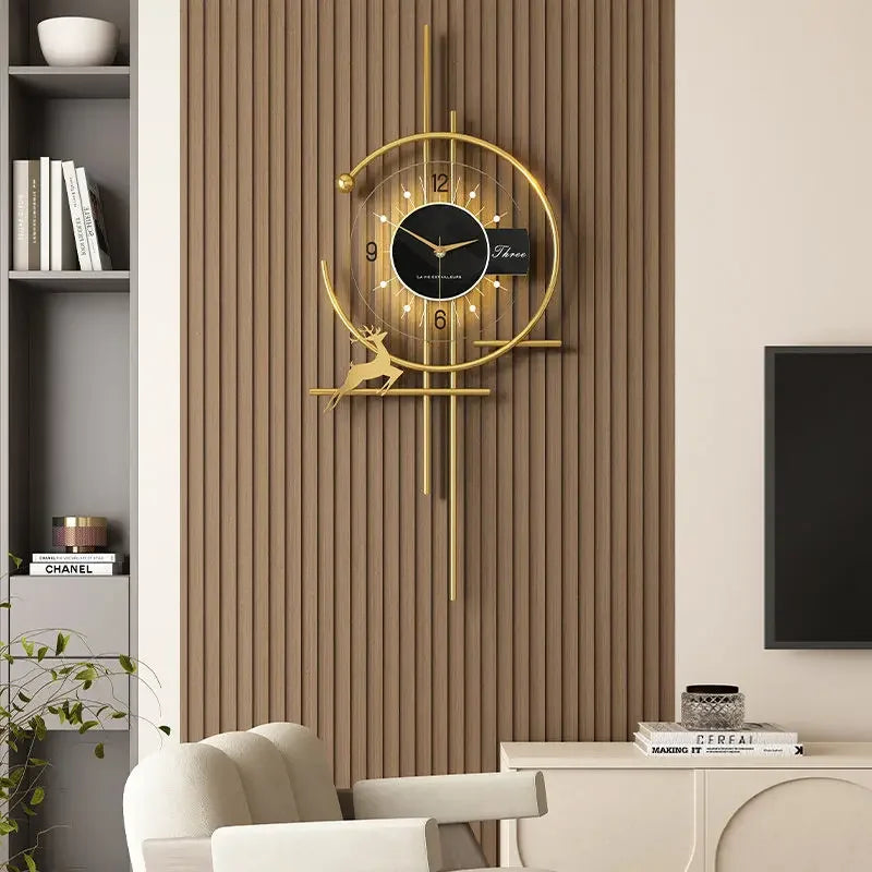 ChronoArt - Horloge Murale Design Contemporaine Lumineuse