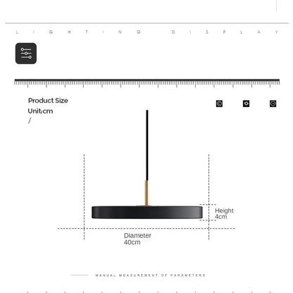 Luminara - Suspension LED Métallique UFO pour un Éclairage Moderne