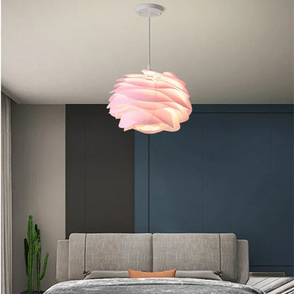 LumiFloralis | Suspension Artistique en Verre Design Rosace