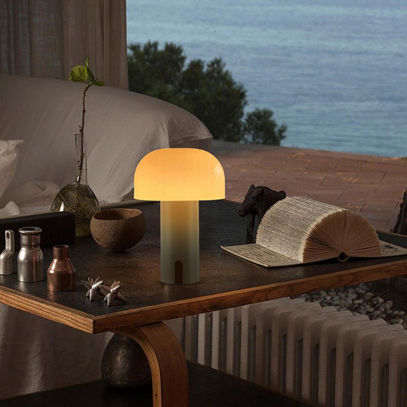 LumiFungi - Lampe de Table Design Scandinave Tactile Rechargeable