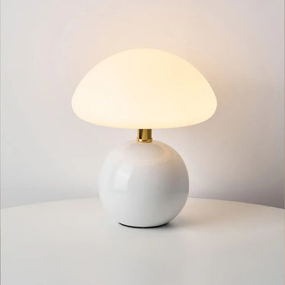 Lampe de Table Champignon Française - CremeLuxe pour une Élégance Intemporelle