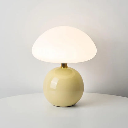 Lampe de Table Champignon Française - CremeLuxe pour une Élégance Intemporelle