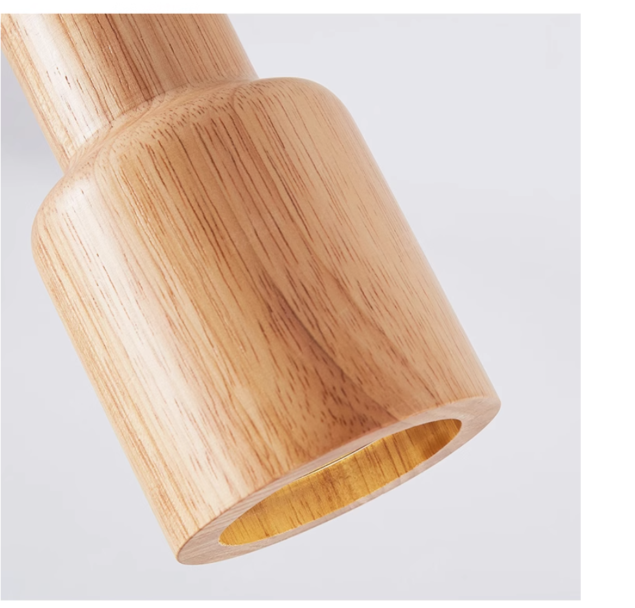 ÉclatNordique - Lampe Suspendue en Bois Naturel