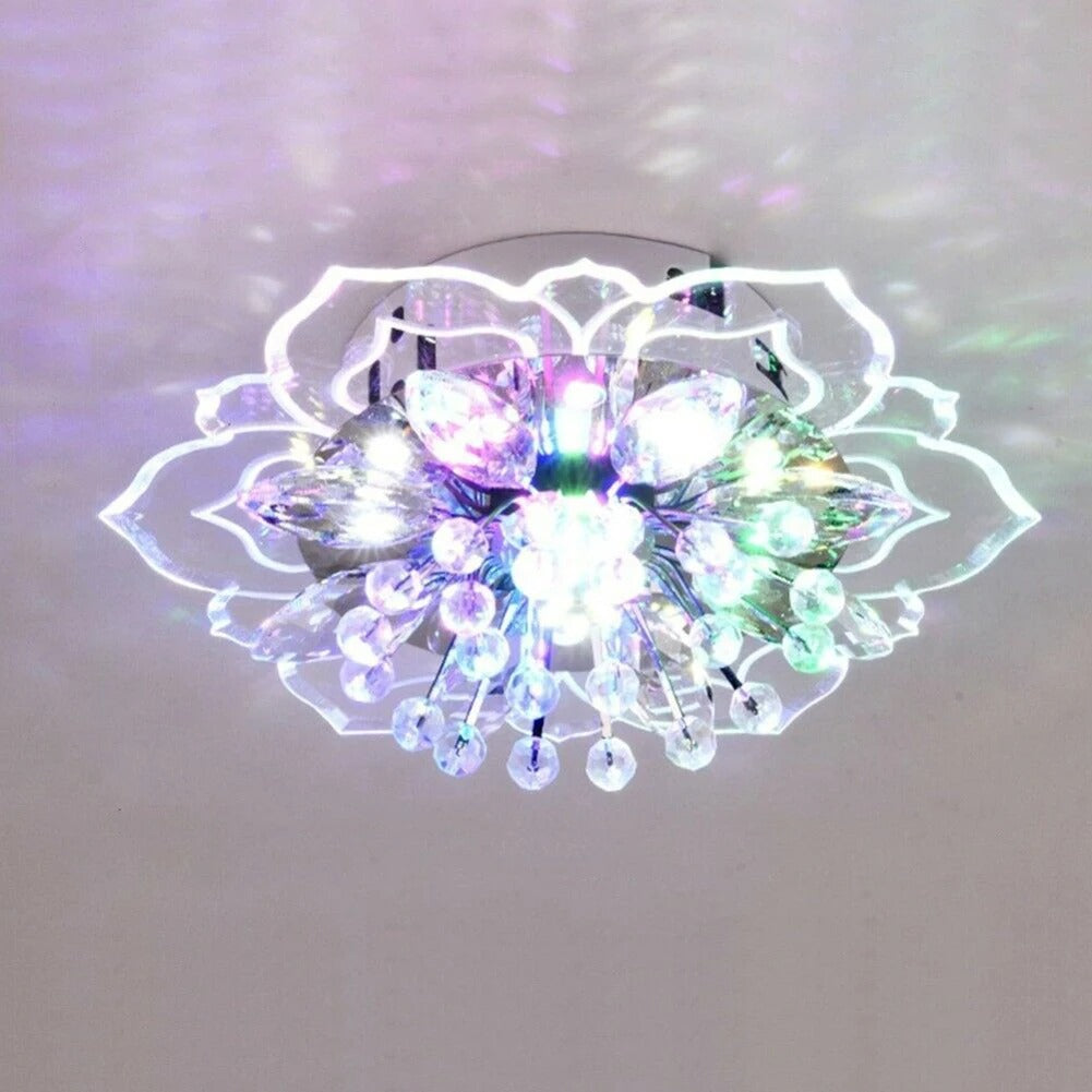 Lustre LED Cristal Design Floral CrystalBloom