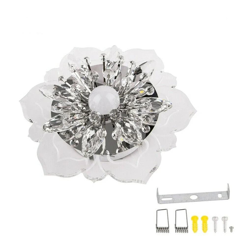 Lustre LED Cristal Design Floral CrystalBloom