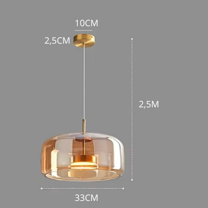 Suspension LuminaGlass – Lampe en Verre Moderne pour Éclairage Élégant et Contemporain